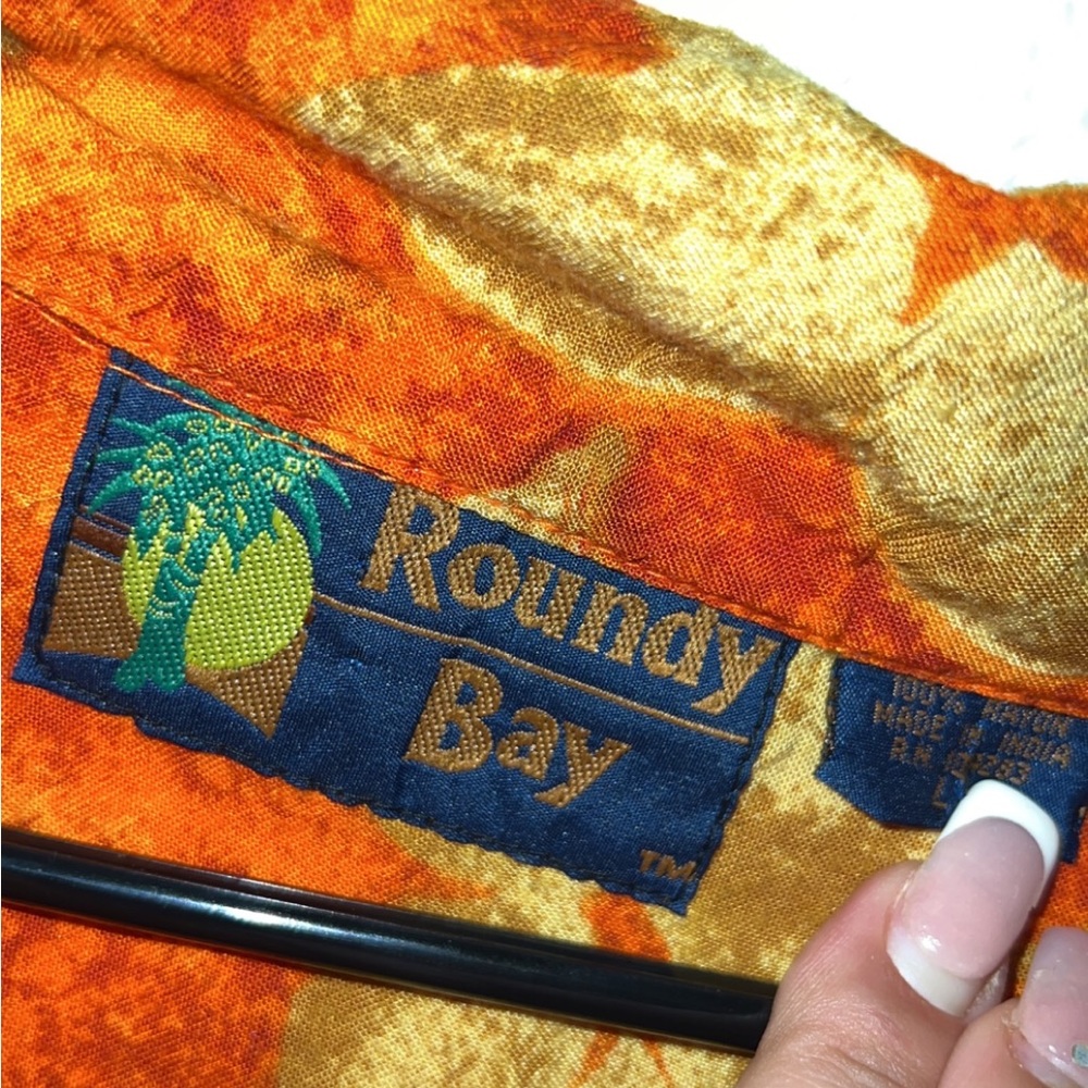 Roundy Bay Orange Hawaiian Tshirt